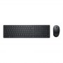 Dell KM5221W Pro | Keyboard and Mouse Set | Wireless | Ukrainian | Black | 2.4 GHz - 2